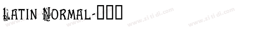 Latin Normal字体转换 Latin Normal字体转换